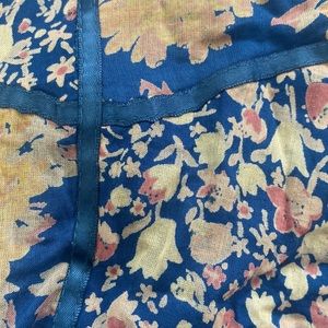 Free people wildflower patchwork mini day dress indigo combo M size, NWT